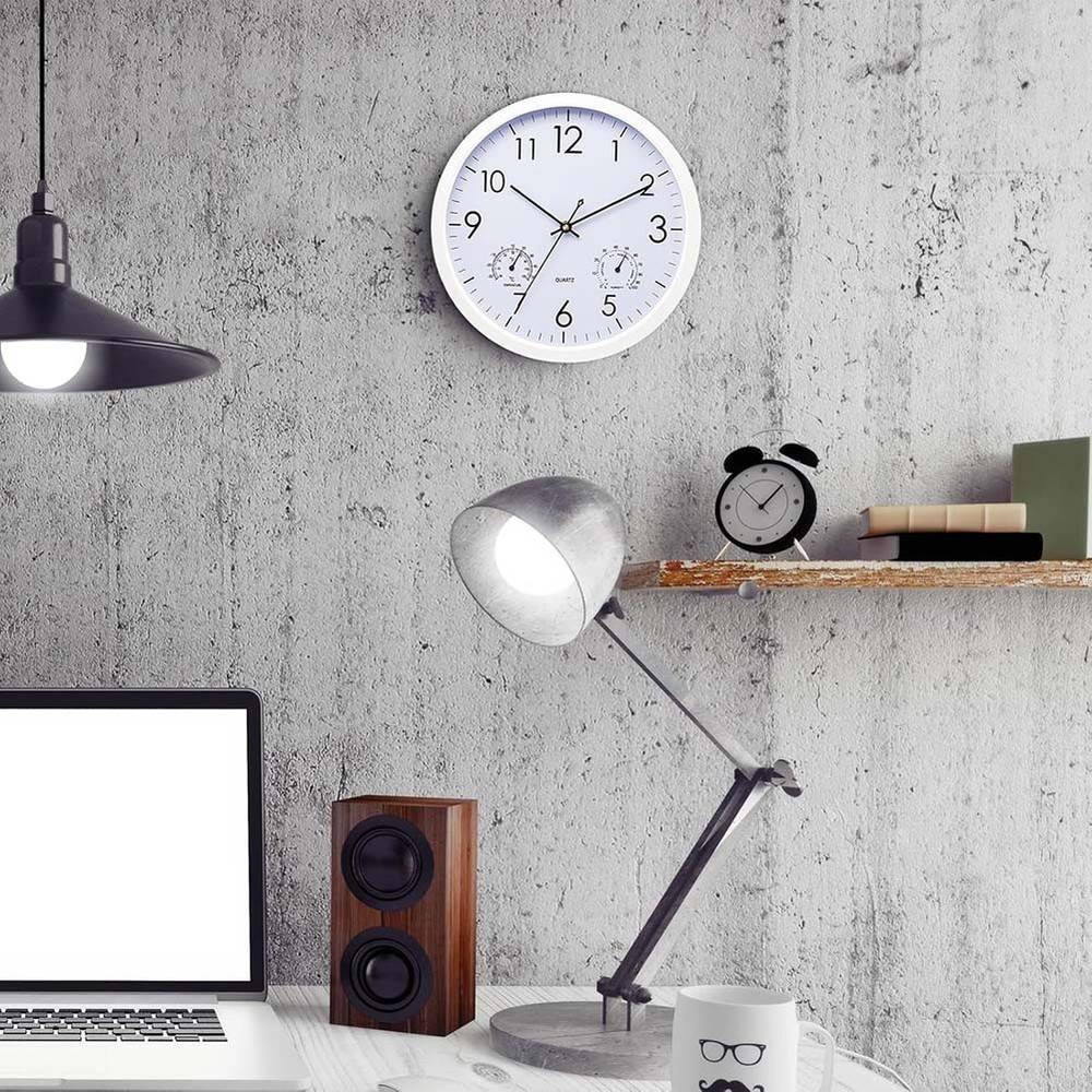 Hygrometer Home Decor Clock Integrated Thermometer Large Diameter Display