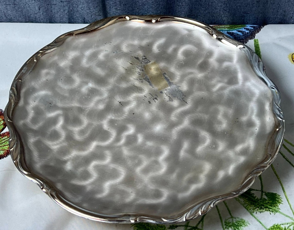 WMF IKORA Germany Silver Plated 12" Serving Dish Tray Platter Ruffled Edge FFRA