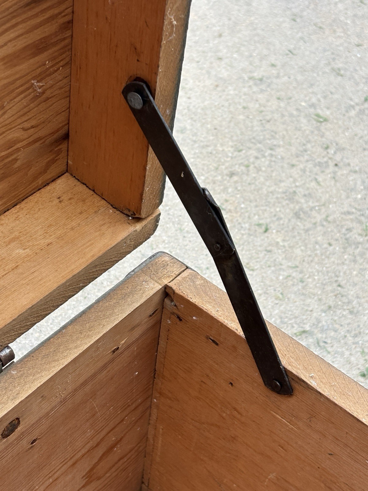 WWII USMC Military Transit Chest - MCAS Mojave California Markings - Rare 1940s