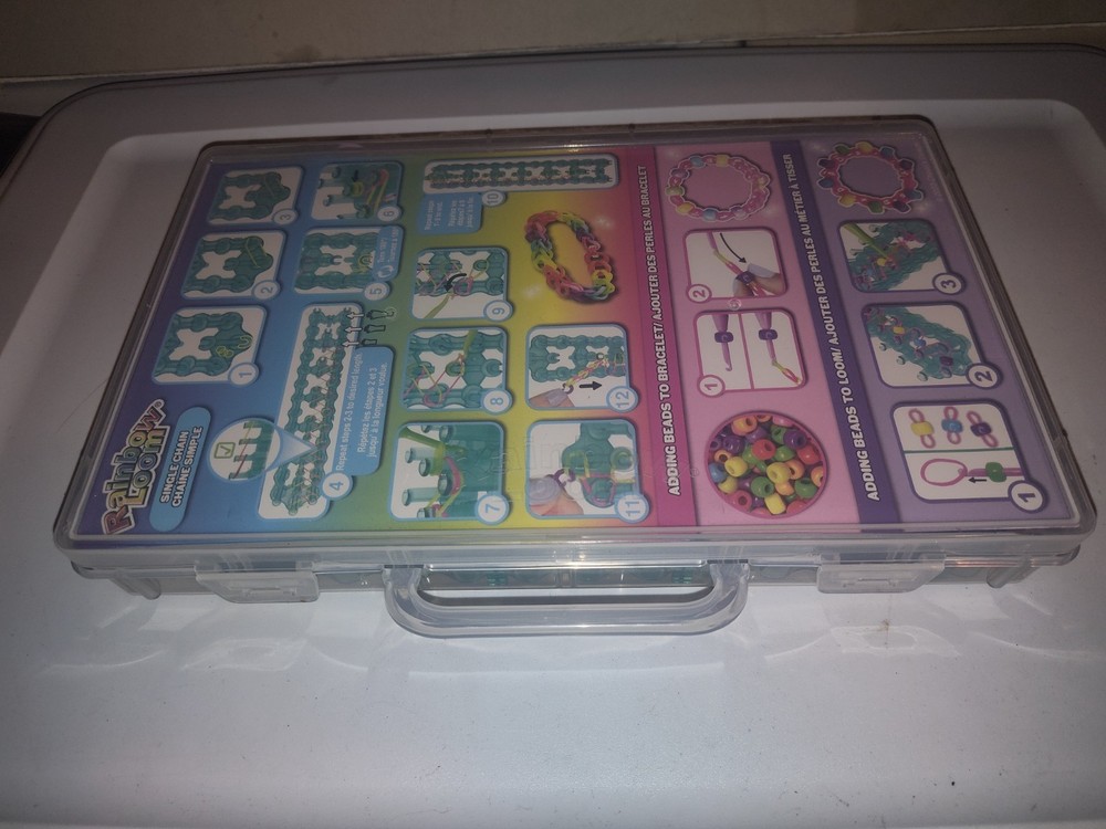 Rainbow Loom Bead Bracelet Making Kit Used