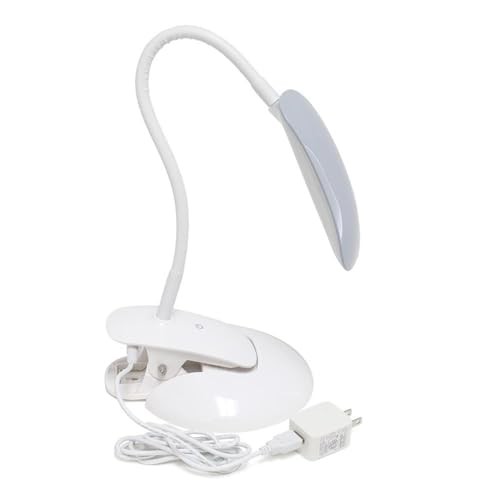 LD2021-GRY Flexi Rounded Clip Light LED Desk Lamp Gray