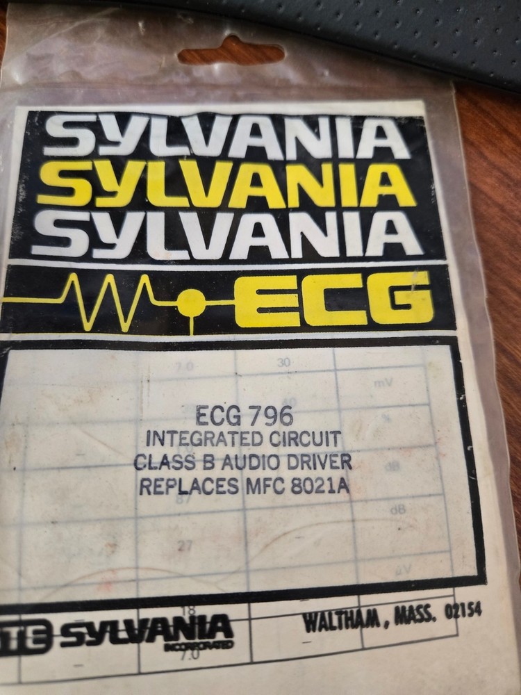 ECG796 INTEGRATED CIRCUIT SYLVANIA