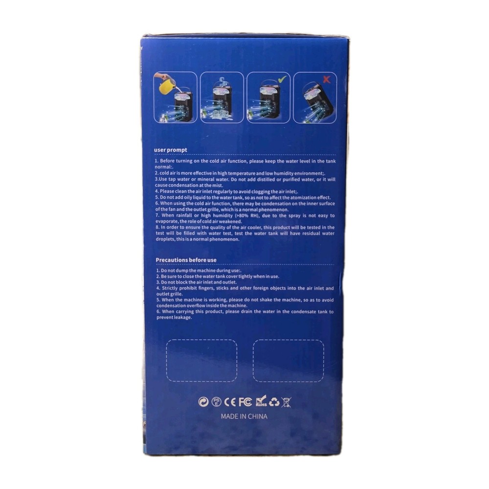 Multifunctional Air Cooler Large Space Air Supply Three Speeds Remote Control