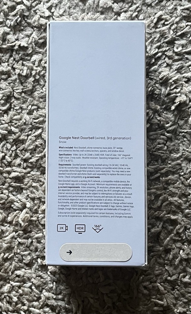 NEW Google Nest Doorbell Camera