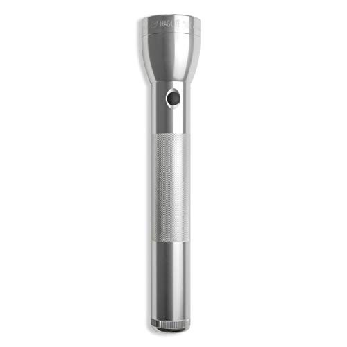 ML300L LED 3-Cell D Flashlight, Adjustable Focus, Long Battery Silver 3-D Cell