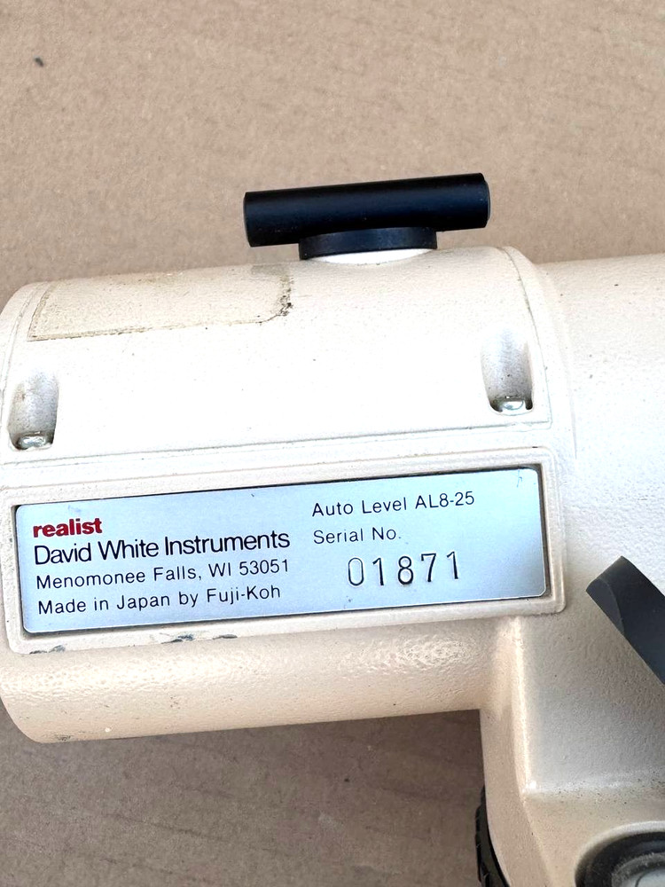 David White Instruments Auto Level AL8-25 w/Case, Japan