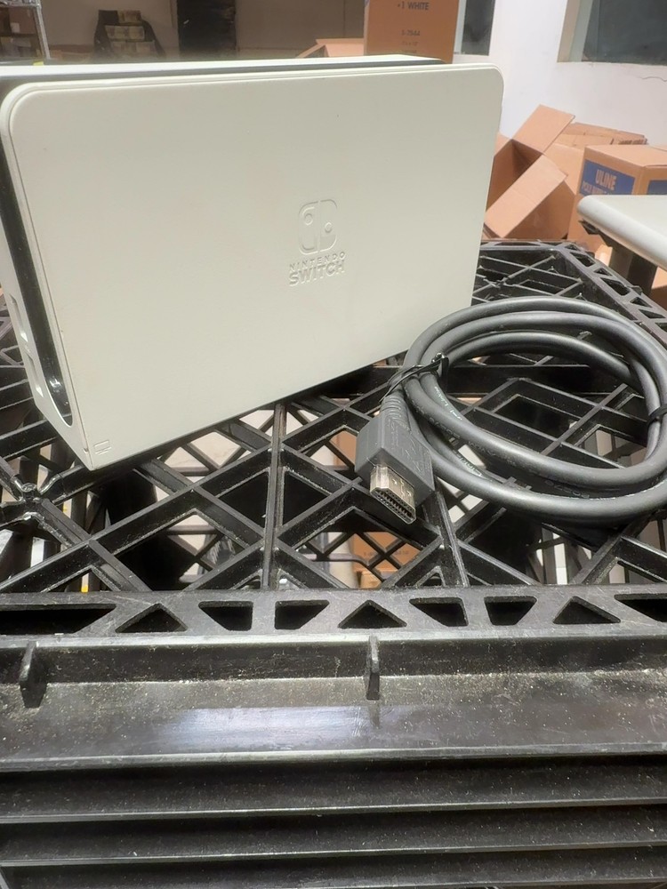 Genuine Nintendo Switch White Charging Dock Docking Station OLED Switch