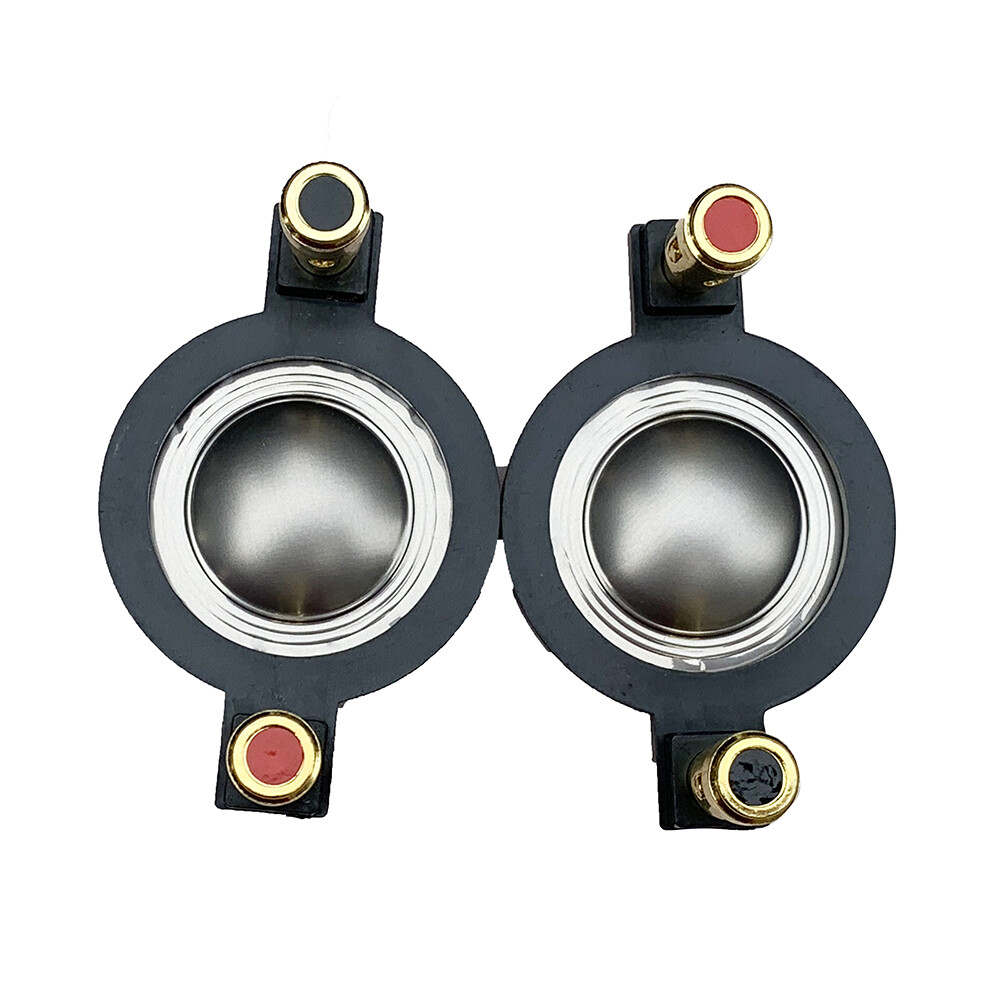 2Pcs 25MM Titanium Compression For Tweeter Diaphragms 8 Ohm Driver Audio Speaker