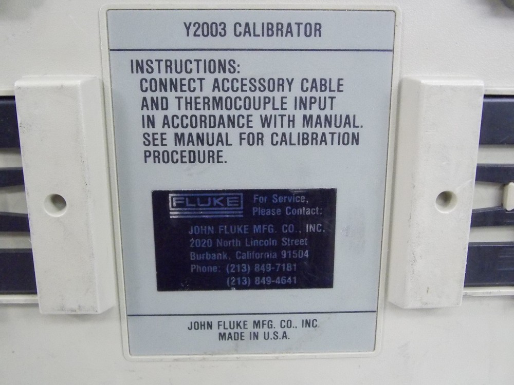 FLUKE Y2003 CALIBRATOR STANDARD