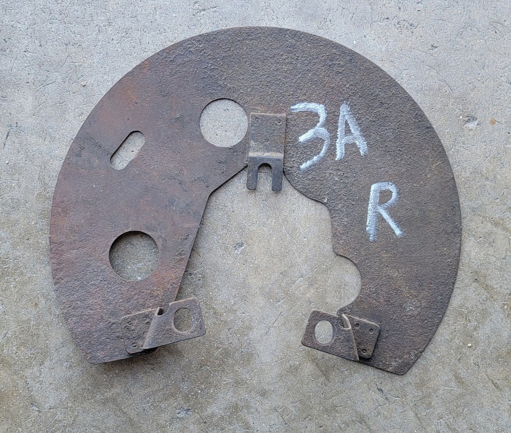 Triumph TR3A Front Disc Brake Stone Shield, Right, 582-100