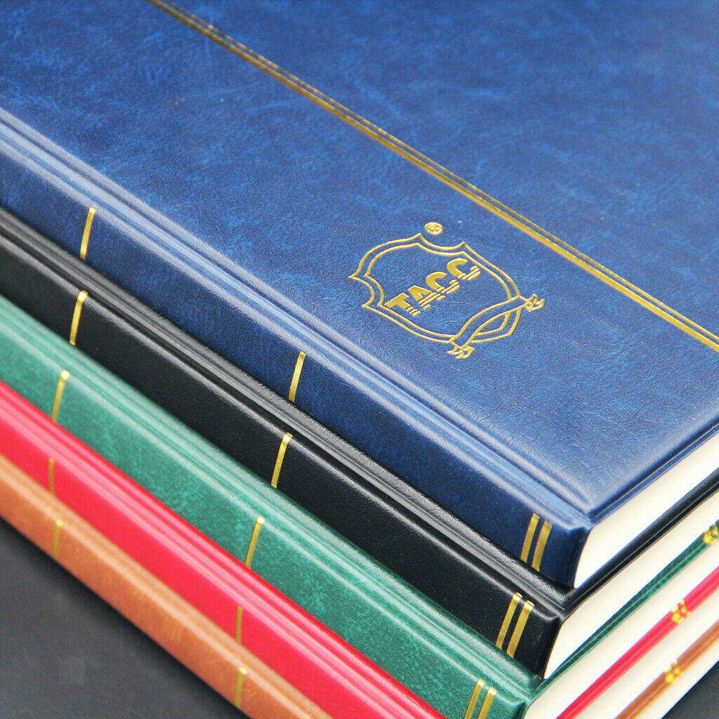 60 Pockets Paper Money Currency Banknote Collection Book Storage Leather Album