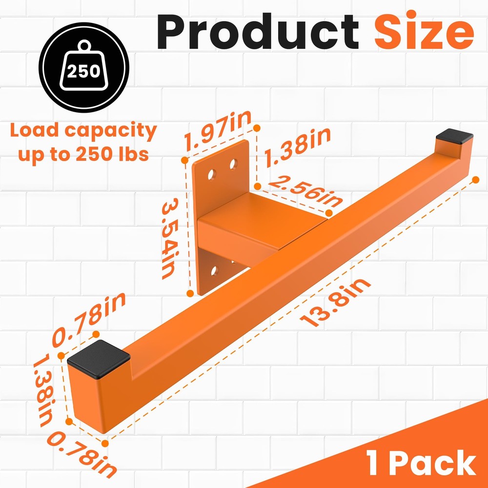 Backpack Blower Wall Mount 1 Pack Orange Heavy Duty Backpack Leaf Blower Rac...