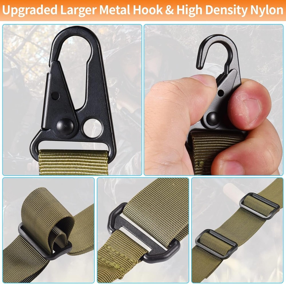 Tactical Adjustable Quick Release 2 Point Rifle Gun Sling Strap +Shoulder Padded