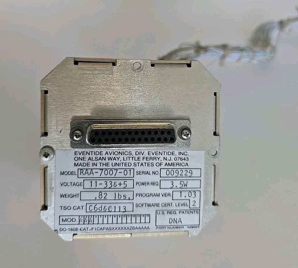 Eventide Avionics RAA-7007-01 Adapter Module With Connectors