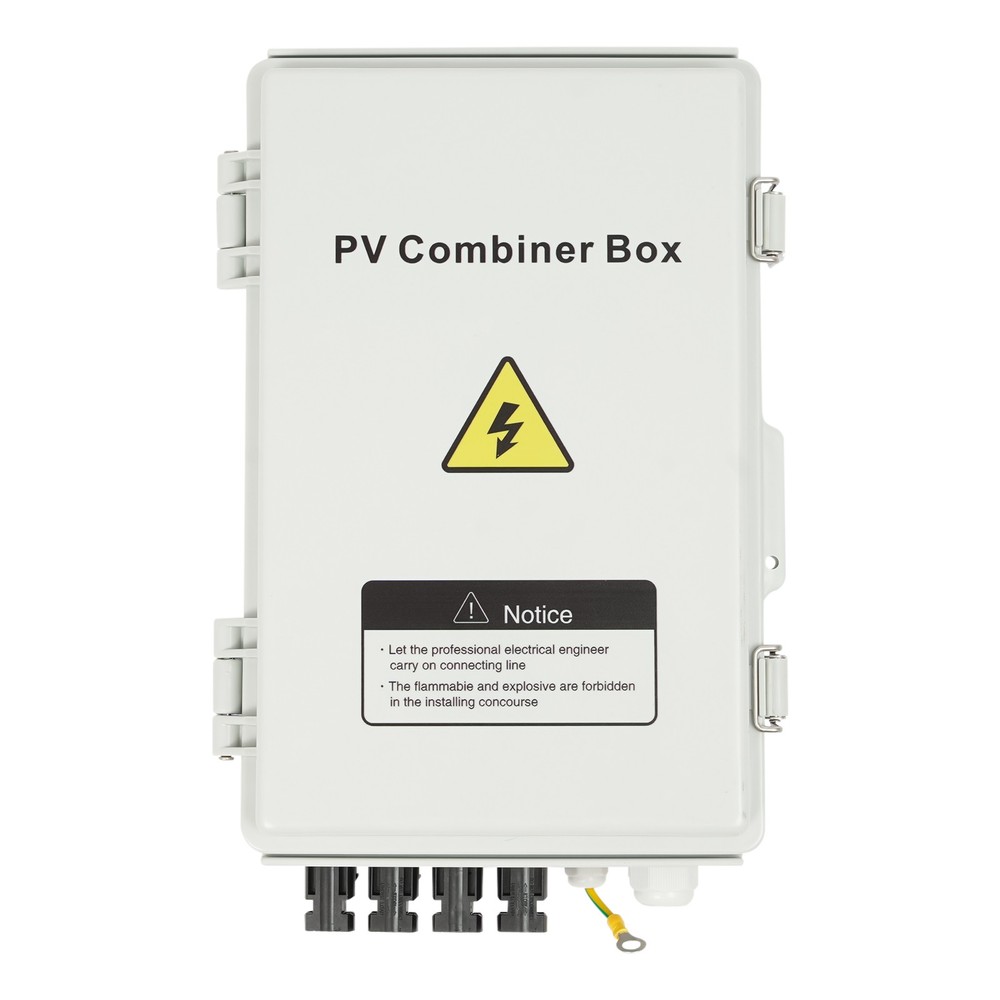 4String Solar PV Combiner Box 63A Circuit Breaker Solar Panel System Waterproof
