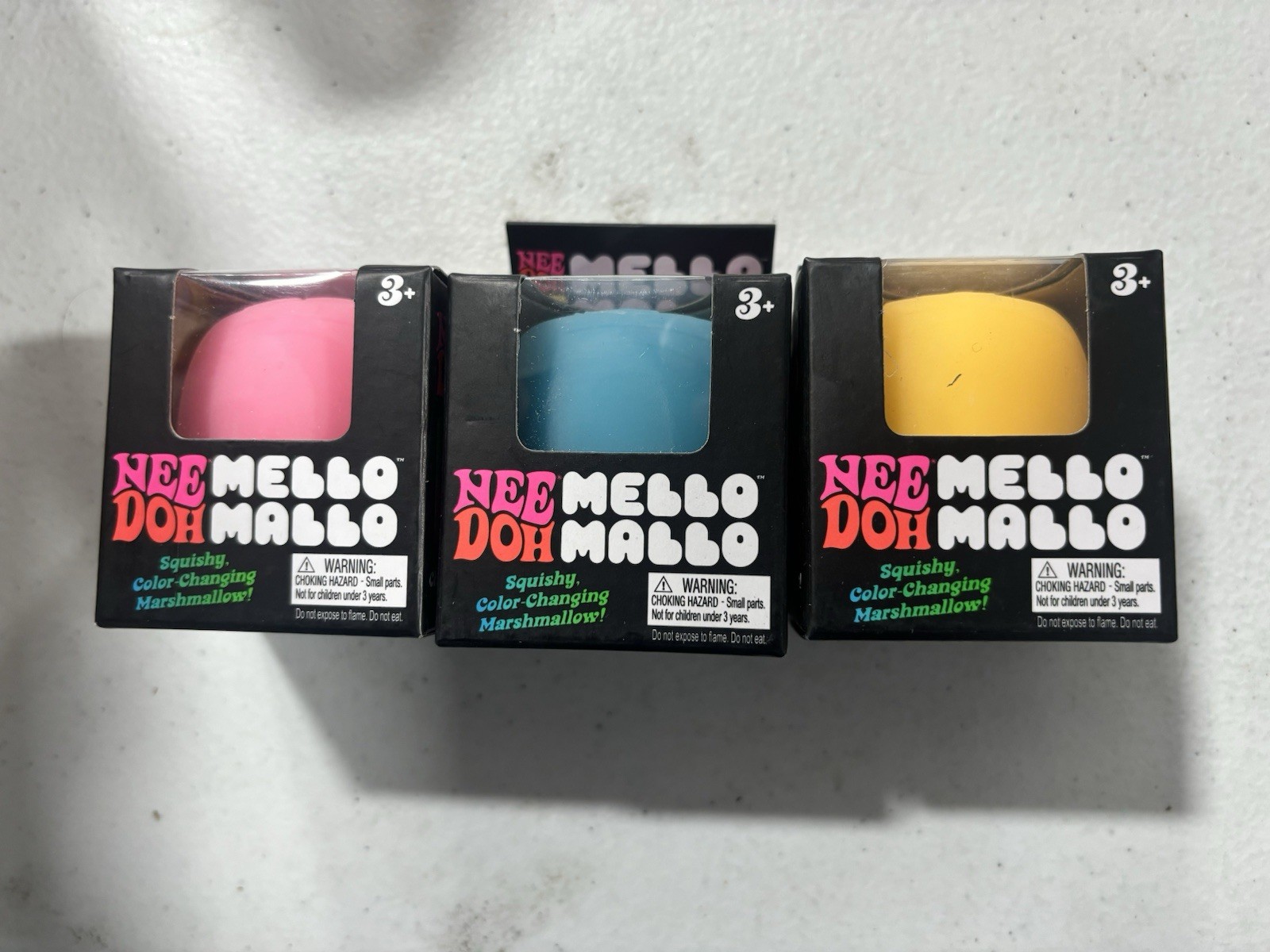 Nee Doh Needoh Mello Mallo Squishy Stress Fidget Color Changing Brand New - Pink