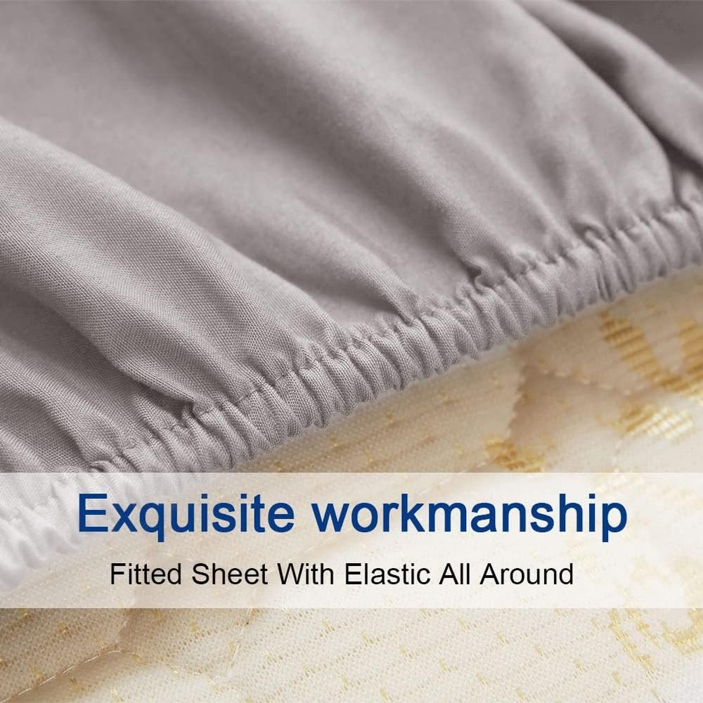 Bed Sheet Set Super Soft Microfiber 1800 Thread Count Luxury Egyptian Sheets