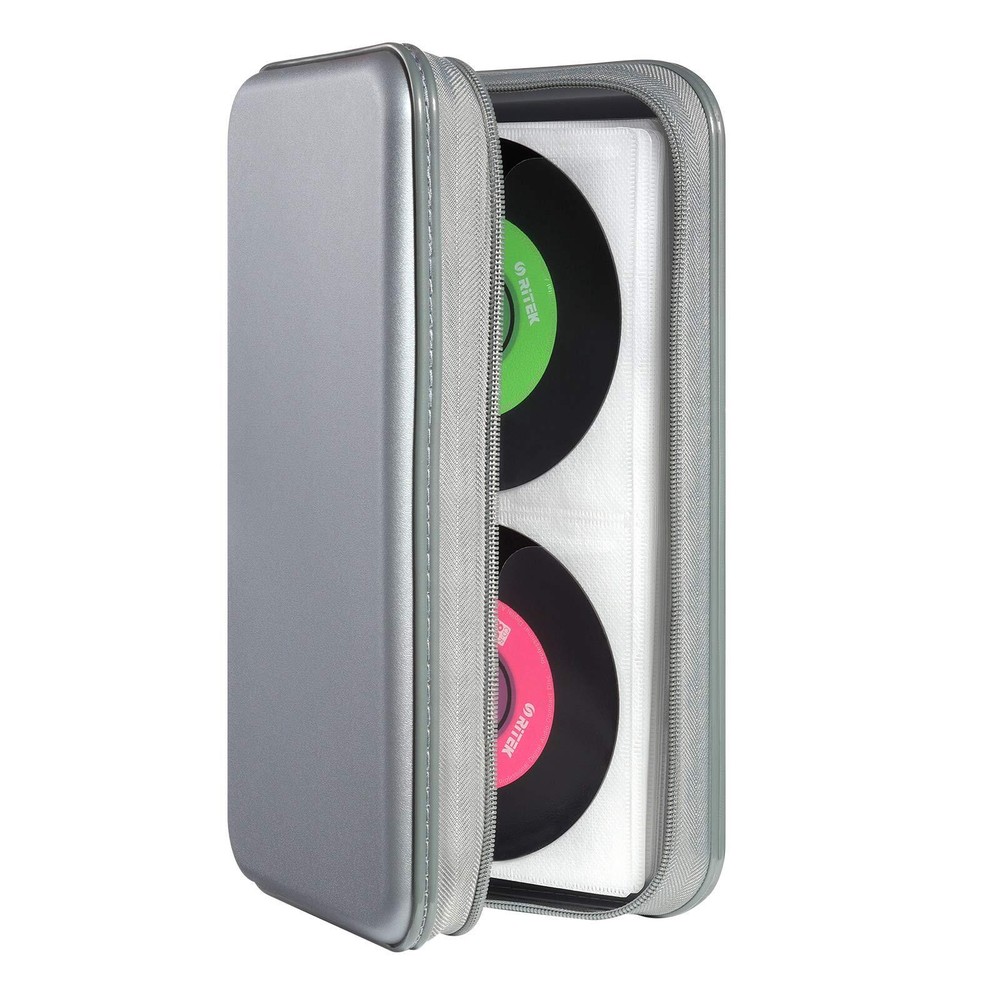 Estuche protector tipo billetera con capacidad para 96 ​​CD y DVD