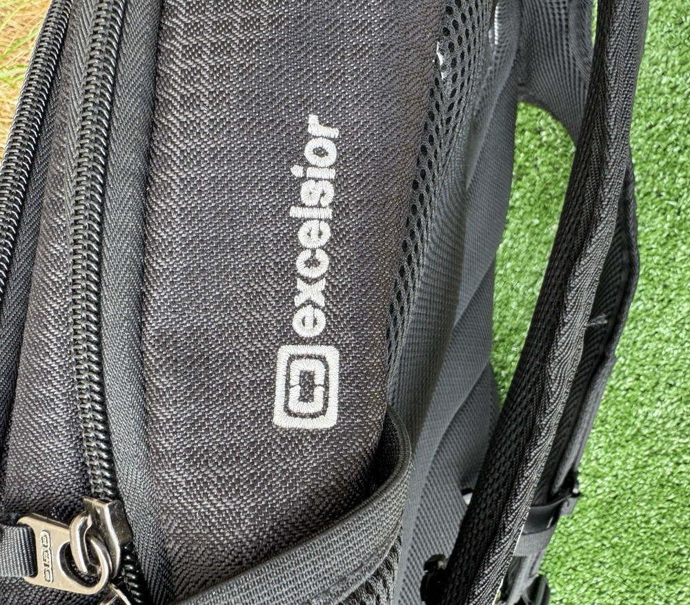 OGIO Excelsior Backpack 17" Black Laptop Bag School Work Emroidered EUC