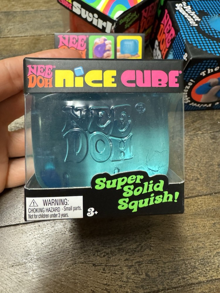 NEW 2026 Nee Doh Nice Cube - Super Solid Squish  BLUE