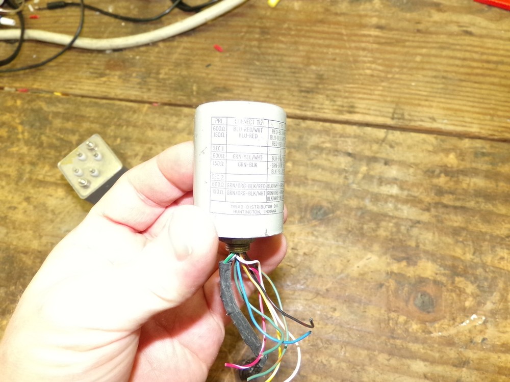 Triad A-61J input transformer mic line tests great!!