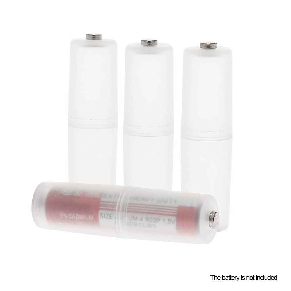 AAA To AA Battery Converter Adapter Case 4pcs Pack