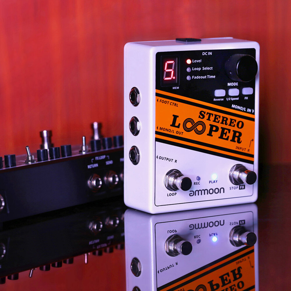 Stereo Looper Loop Record Guitar Effect Pedal for Practice Live Performance V7S6