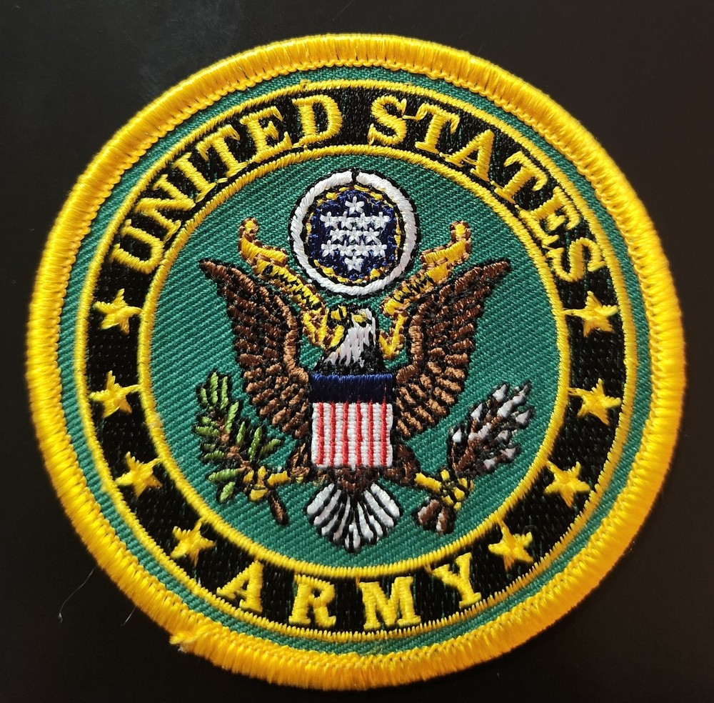US ARMY 3 INCH ROUND PATCH -  LICENSEE MITCHELL PROFFITT!