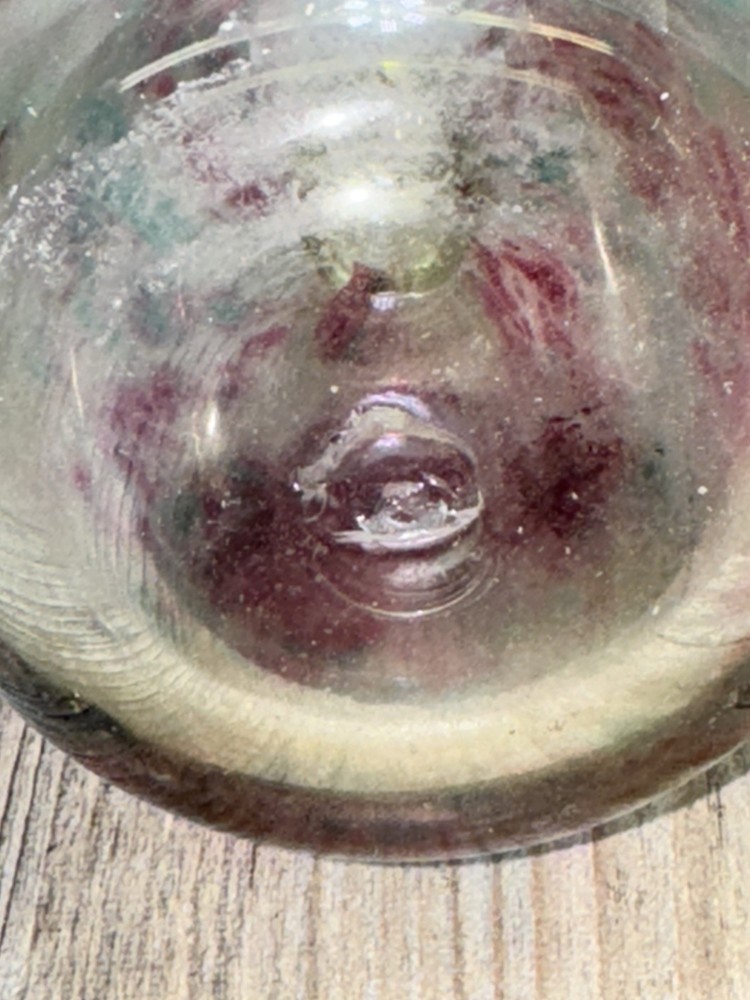 Collectible Handblown Glass Diffuser/Vase - Multicolored with 2cm Opening