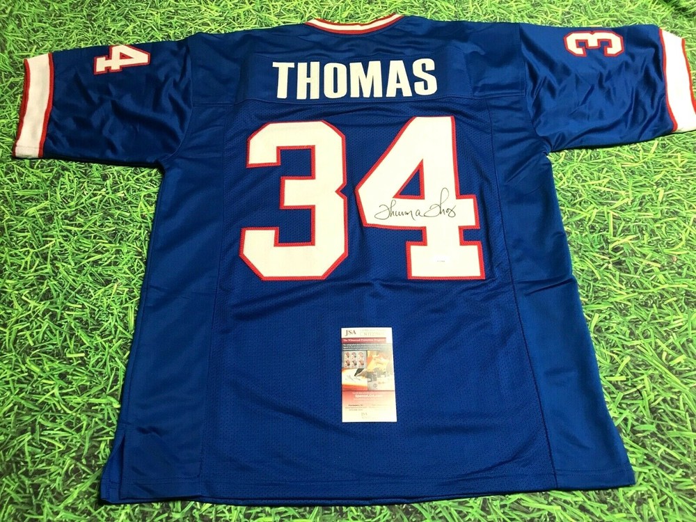 THURMAN THOMAS AUTOGRAPHED BUFFALO BILLS JERSEY JSA