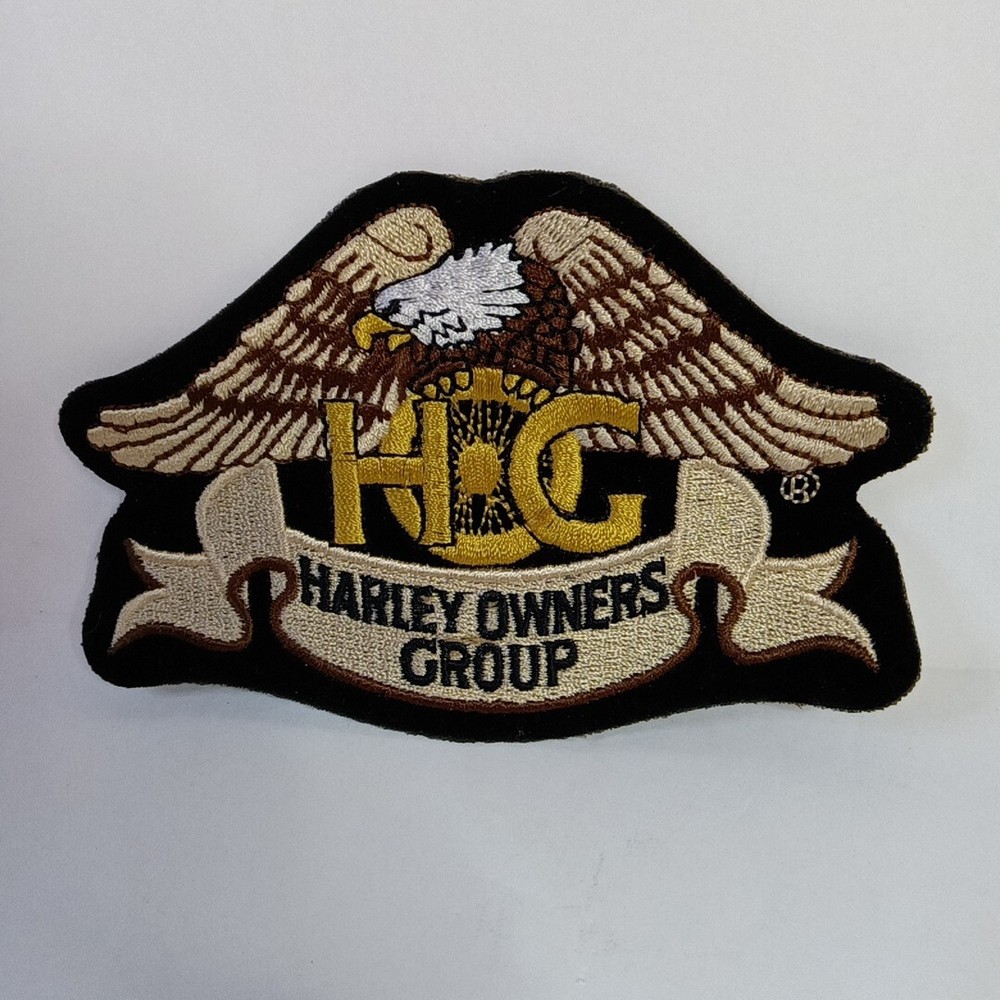 New Harley Davidson Hog Harley Owners Group 4.5" Eagle Iron On Patch