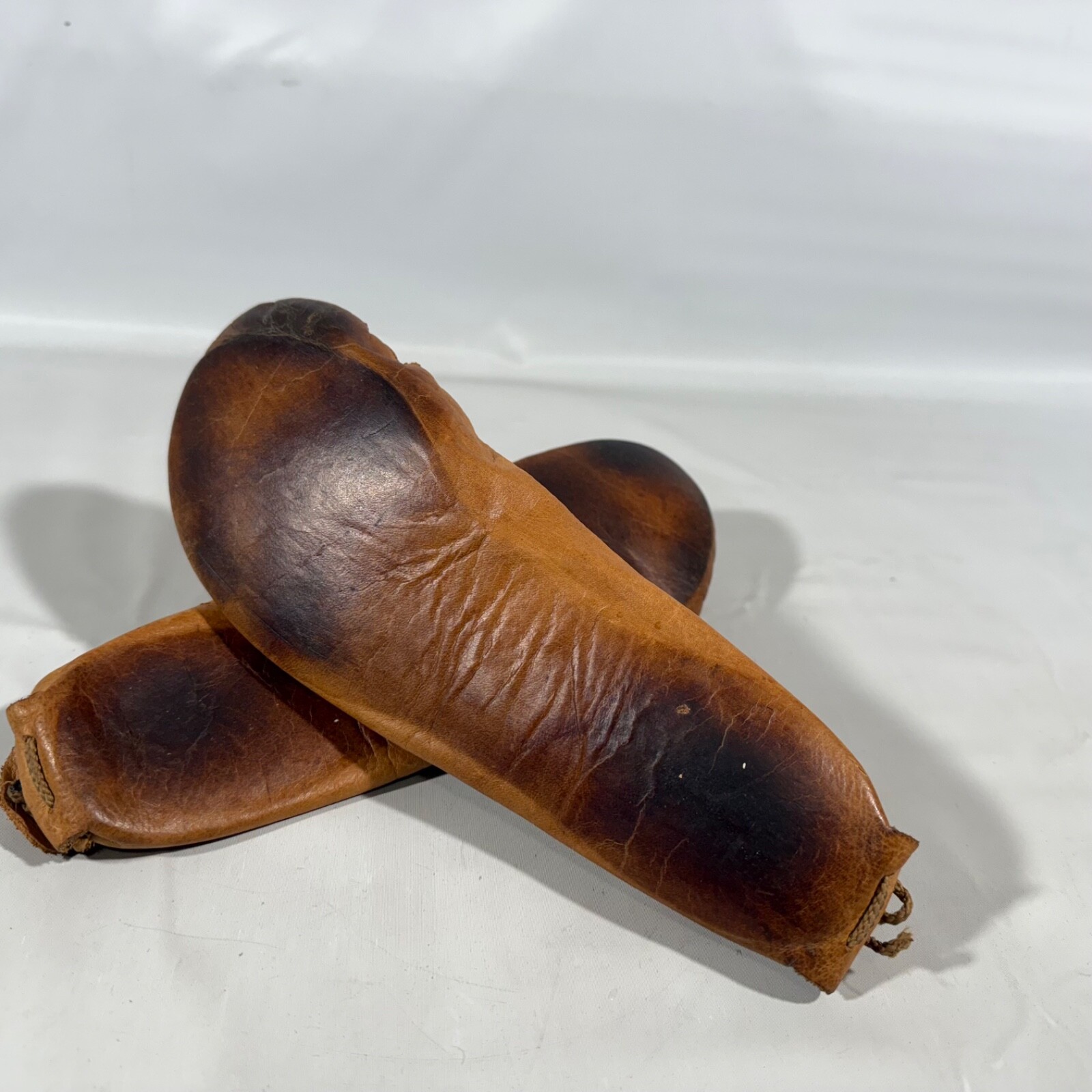 Vtg Moccasins Shoes Unisex All Leather Soft Lightweight Handmade Minimal W8 M6