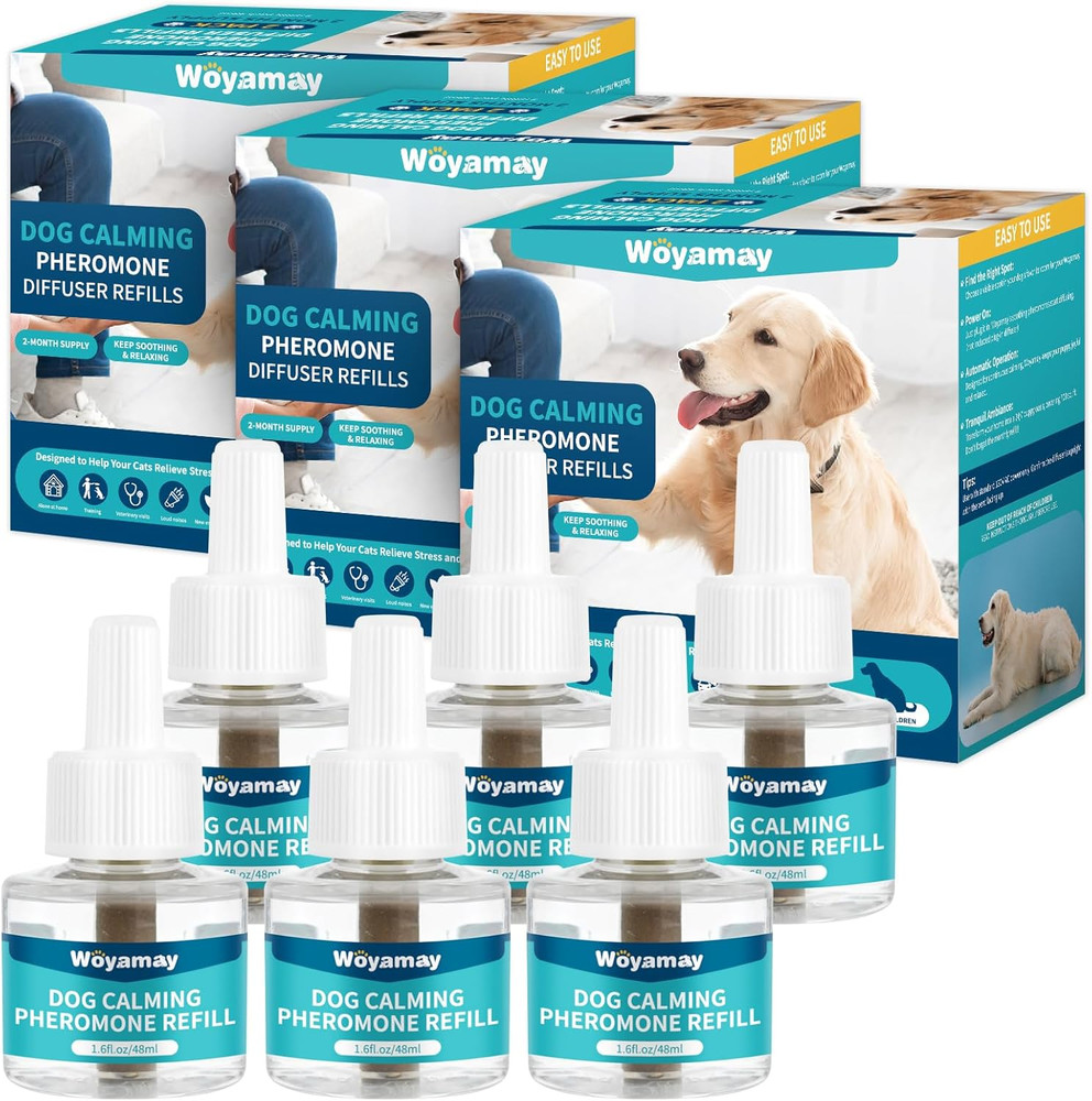 Dog Calming Diffuser Refills - 6 Pack Dog Pheromones Calming Diffuser for Dog An