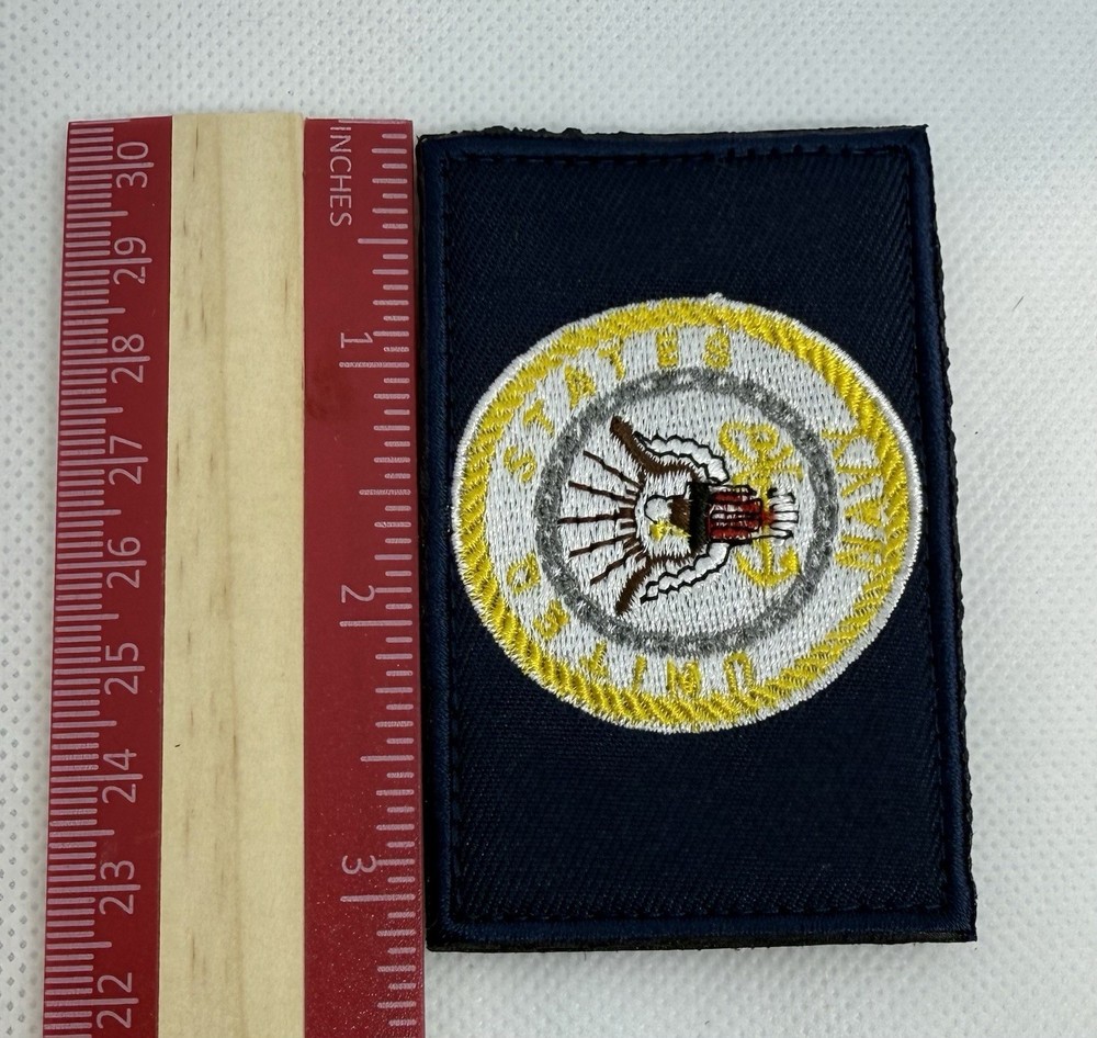 US Navy United States Navy Tactical Morale Patch Hook And Loop Back