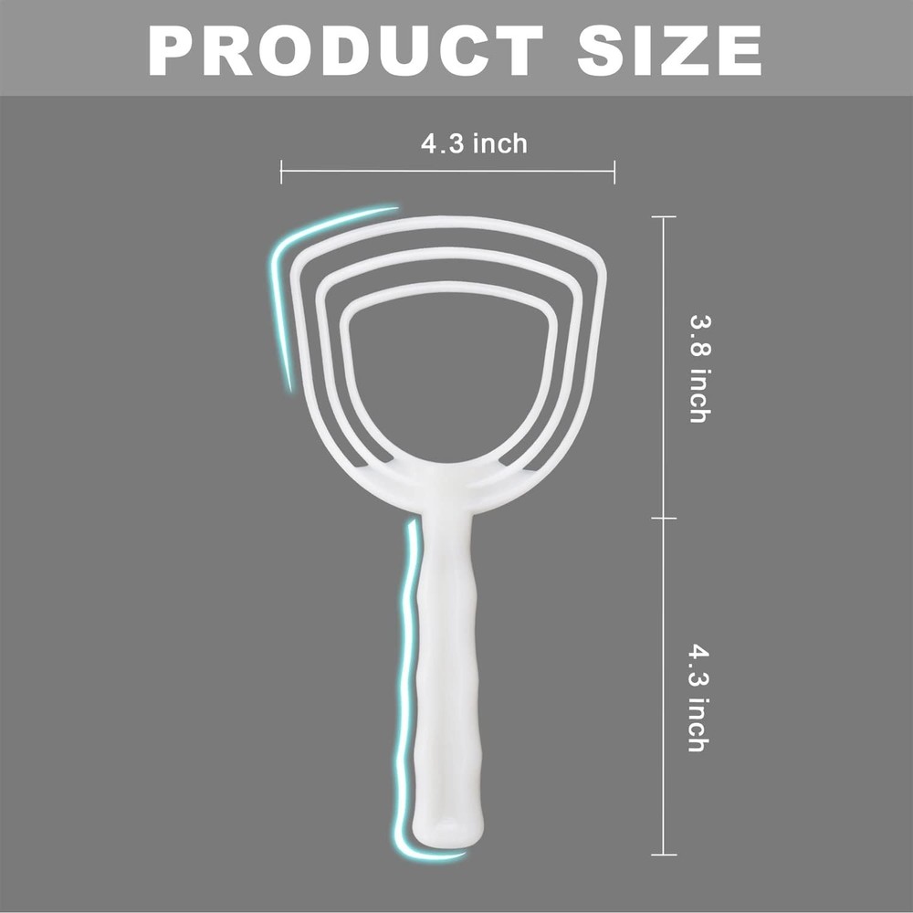 BOLEX Professional Bone Dust Scraper, Square Meat Scraper,White Poly Scraper ...