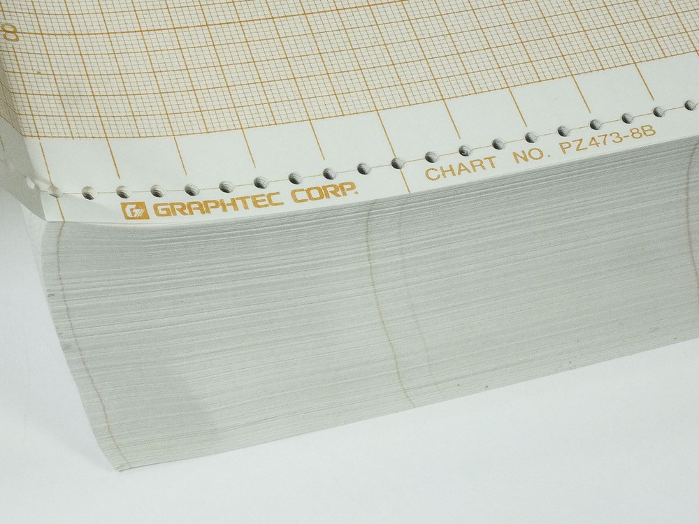 Graphtec Linearcorder Graph Chart Paper 8x40mm 200m PZ474-8B