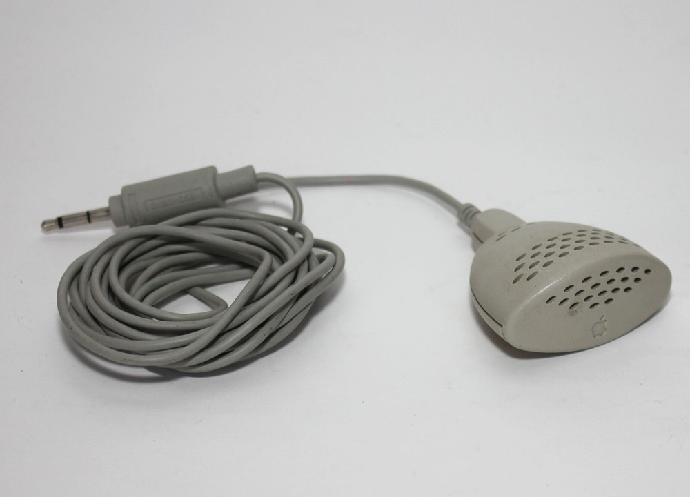 Vintage APPLE MAC MACINTOSH Wired Computer Plain Talk Microphone - 590-0670