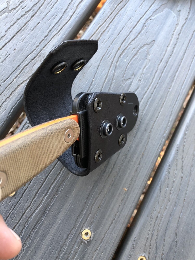 ESEE IZULA 2 leather Horizontal Carry Scout Strap - BLACK