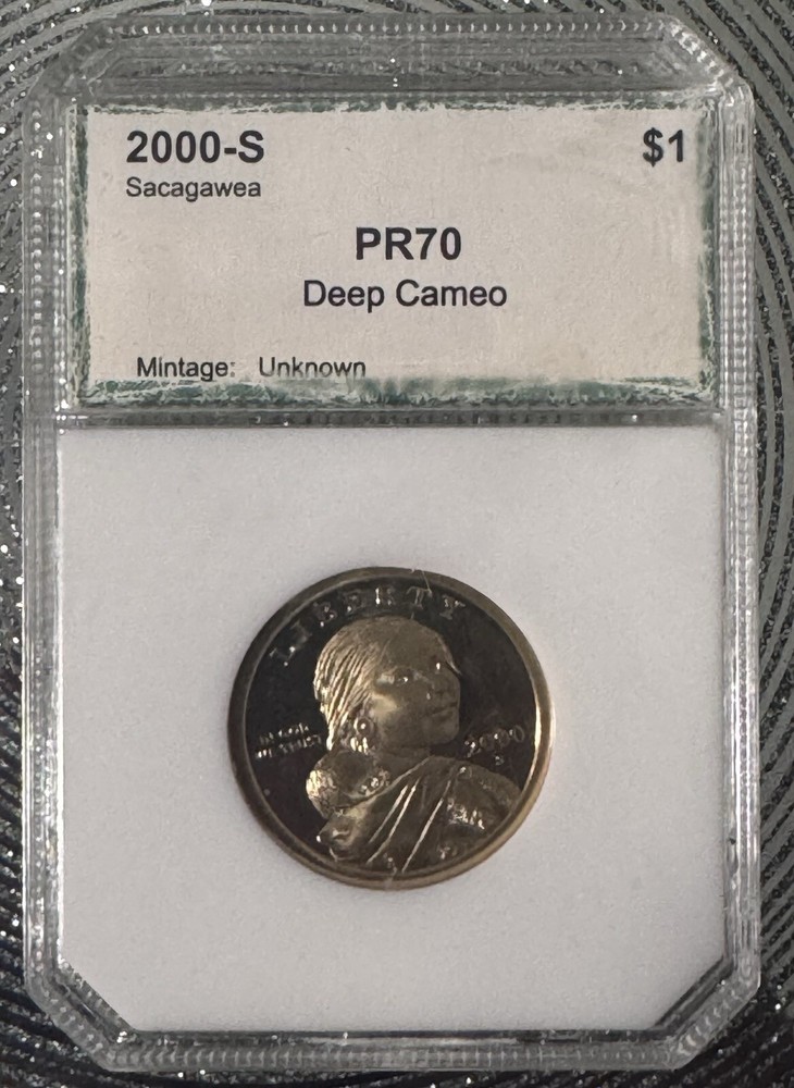 2000 sacagawea dollar proof 70 Deep Cameo