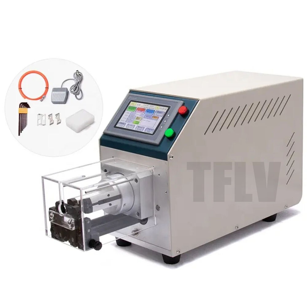 110V Semi-automatic Coaxial Wire Stripping Machine Multi-layer Rotary Stripper