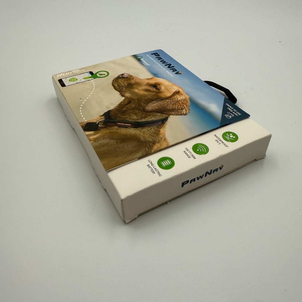 PawNav Smart Bluetooth Pet Tracker by Run Secure Waterproof 100 Foot Range