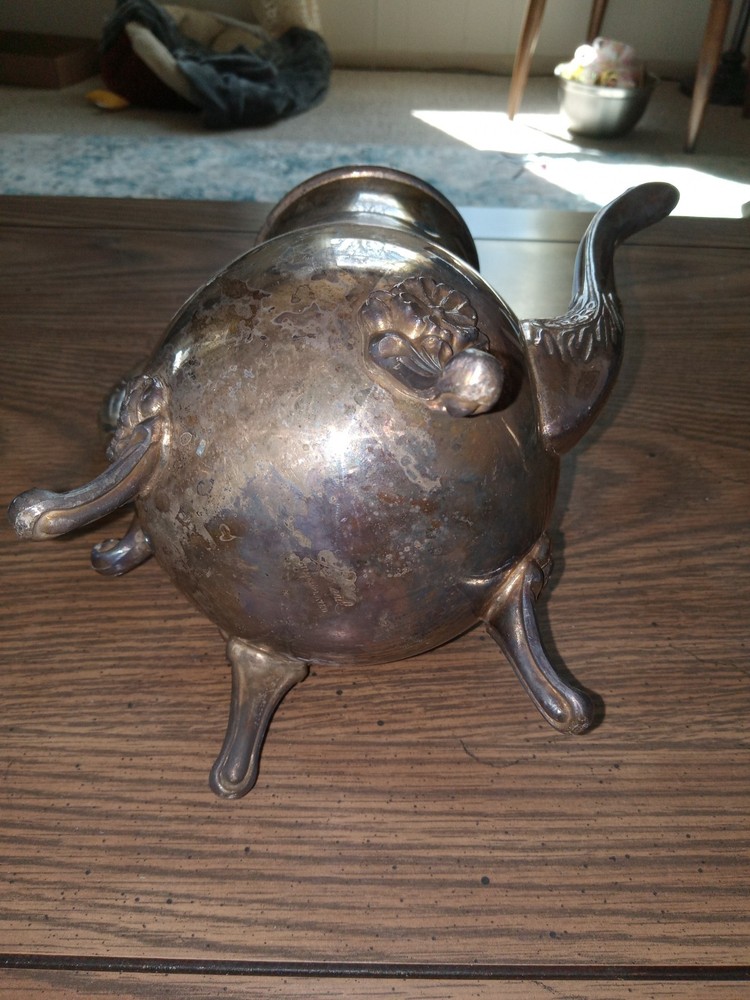 vintage silver plated teapot