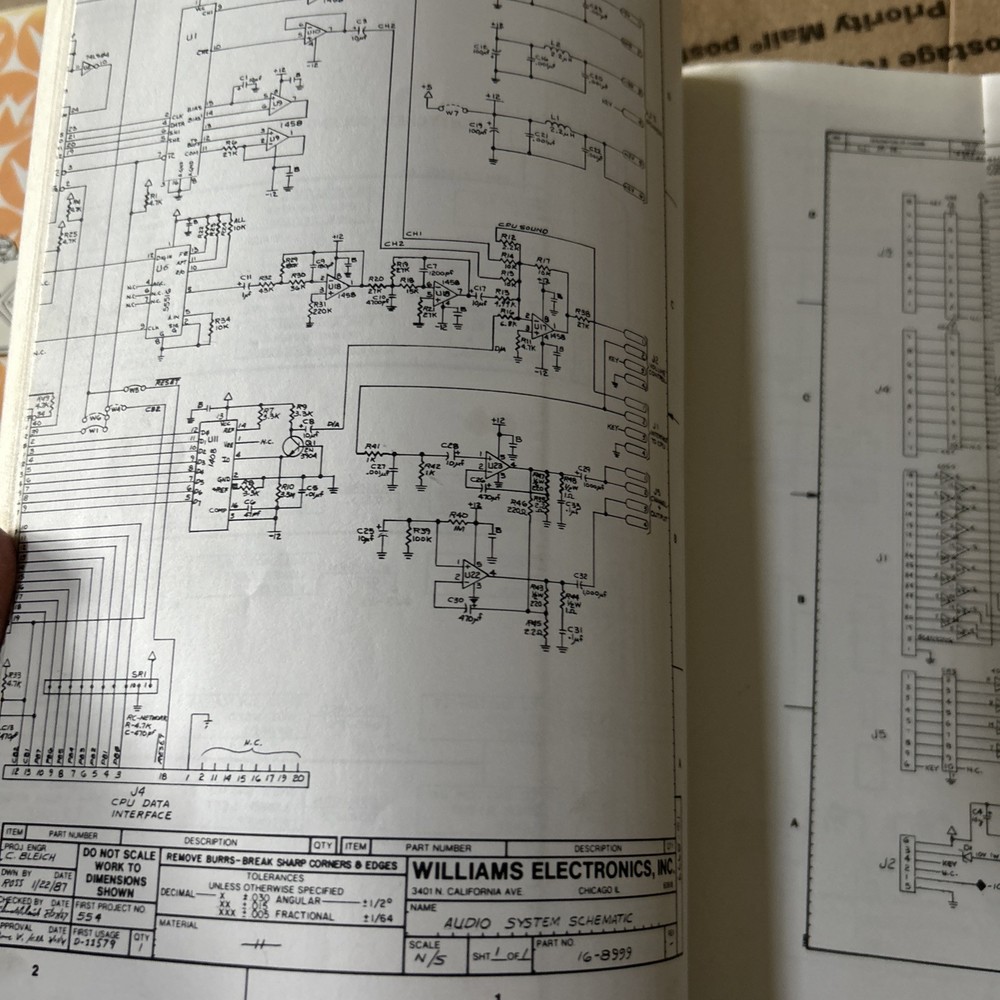 Copy Fire Williams Pinball arcade game manual