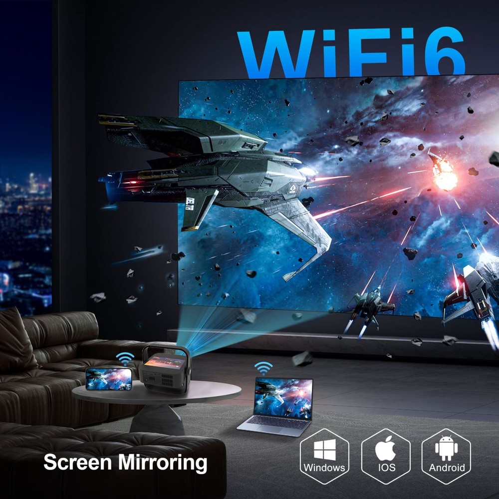 1080p Dual Screen Projector