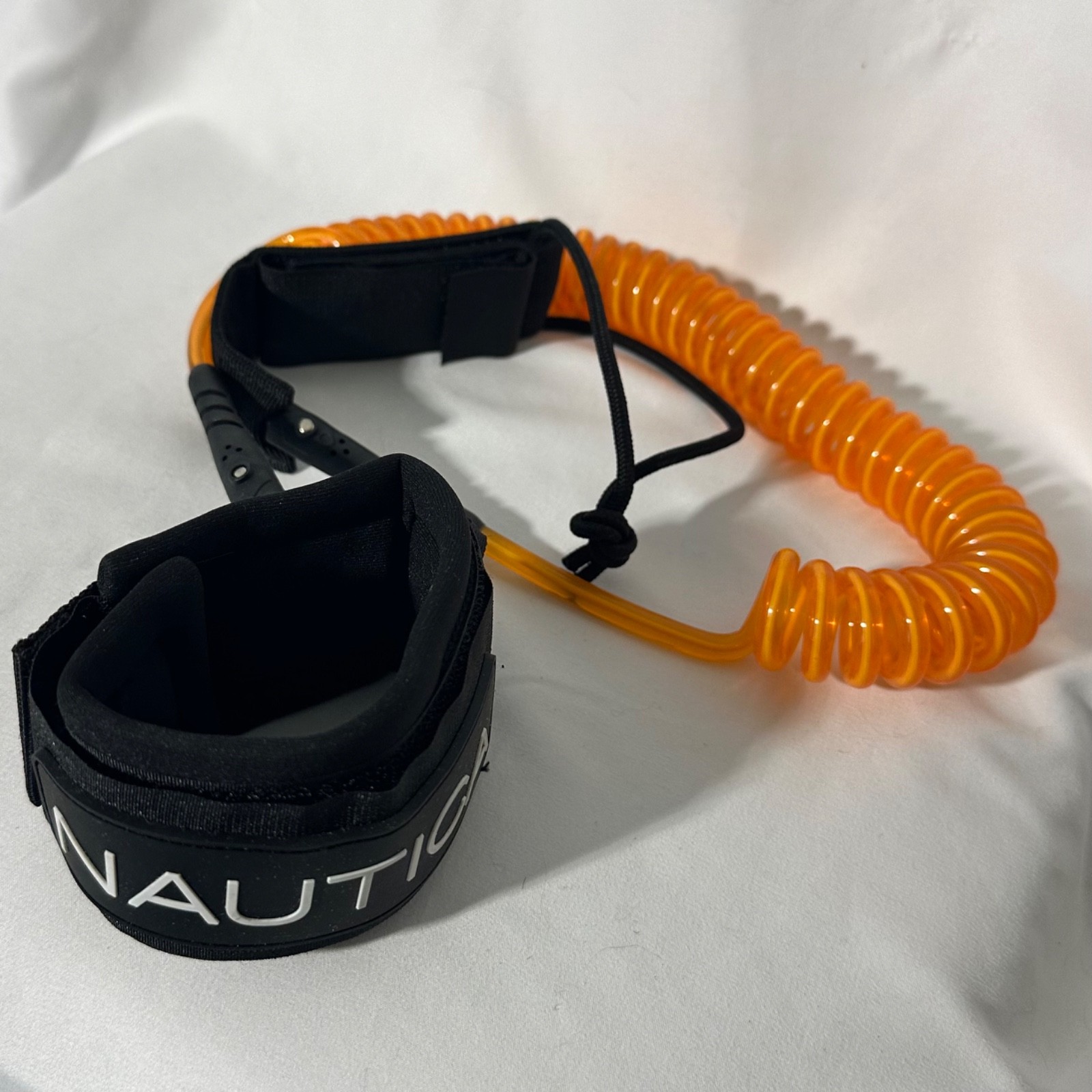 Nautica SUP Paddle board Or Surf Leash – Coiled Cord, Neoprene Ankle Strap