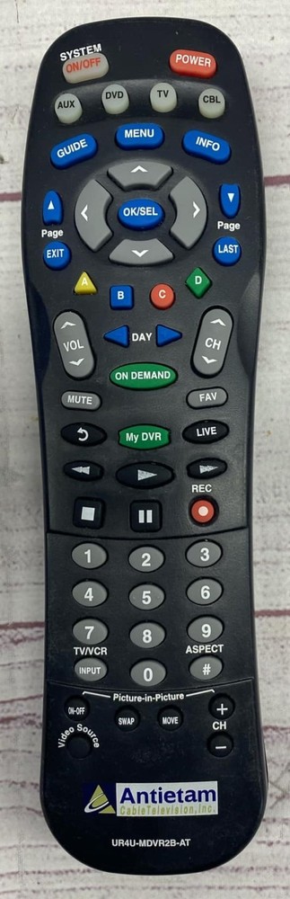 Cable Box DVR Remote Plus Universal 4-Function Remote Control UR4U-MDVR2B -Works