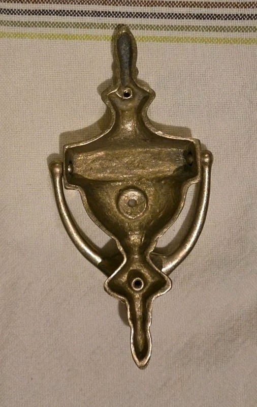 Solid Brass Door Knocker 7" x 4" New Unbranded