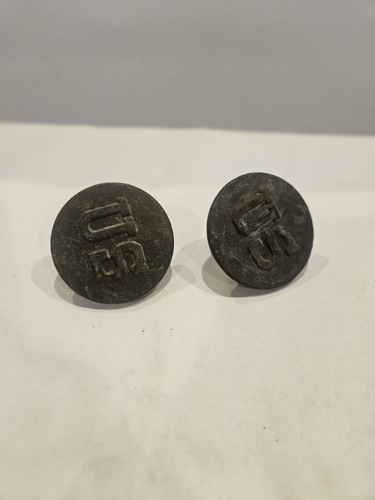 ORIGINAL! CIVIL WAR UNION ARMY U.S. HORSE BRIDLE ROSETTE Qty: 2