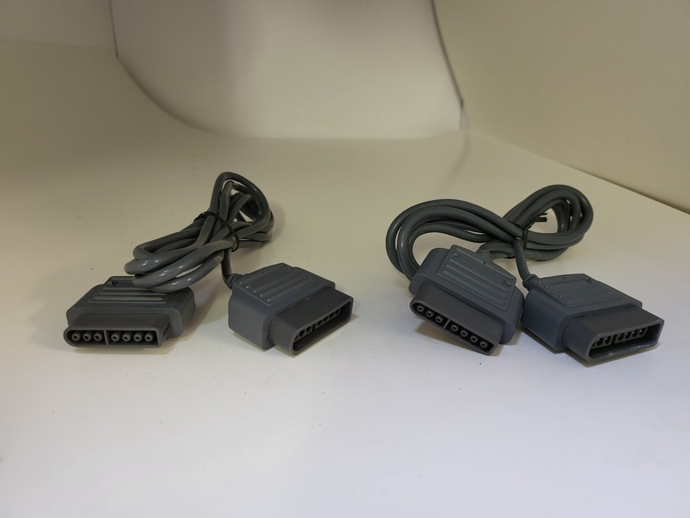 2 NEW SNES High Quality Super Nintendo Controller Extension Cable by Performance