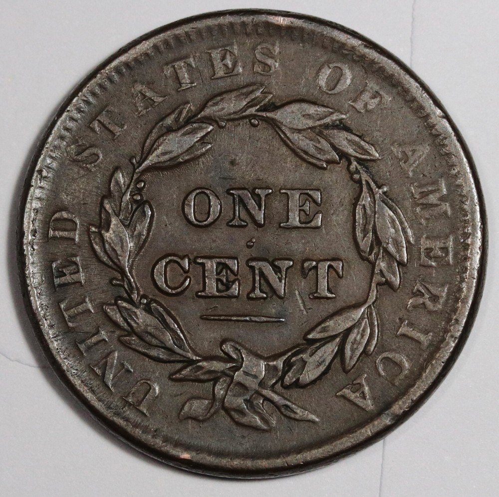 1838 Large Cent. XF. 205699